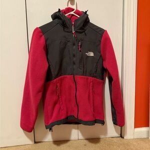 North Face Fuchsia and Charcoal Jacket